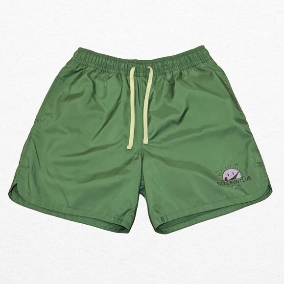 Nike Sun Club Green Activewear Drawstring Polyester Gym Shorts Size Small - Picture 1 of 8